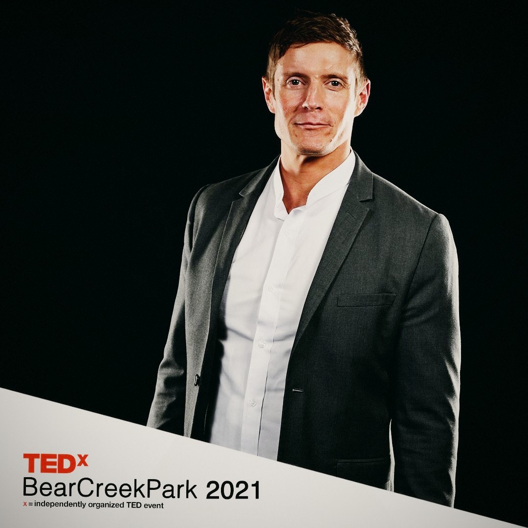 Dai Manuel photographed for TEDx Bear Creek Park, 2021